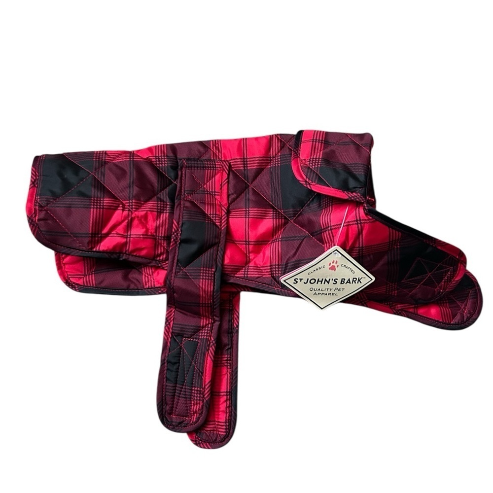 St. John’s Bark NWT checkered quilted vest Size small